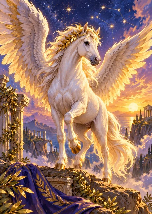 Pegasus – card artwork from Boosterr